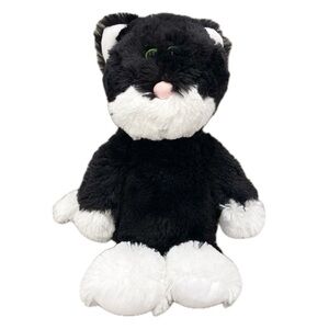 Ty Attic Treasures Bessie Black & White Cat Stuffed Animal Toy